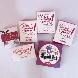 Chick-Fil-A 6 Kid Cards Toy Games Set